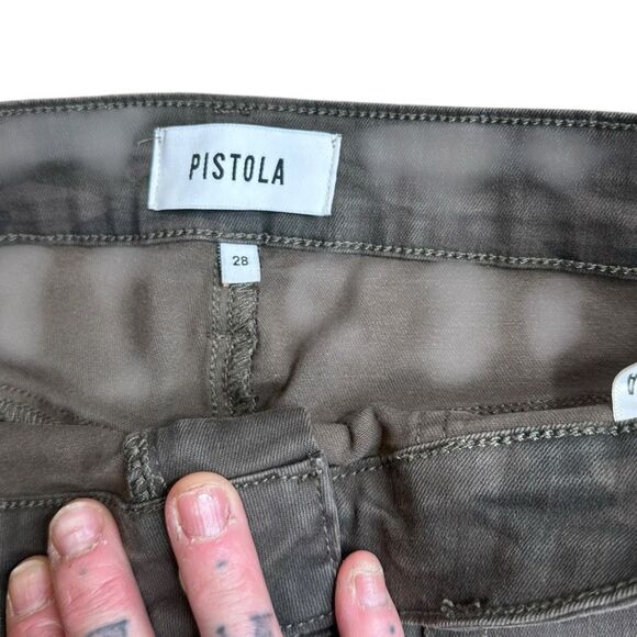 PISTOLA FOR ANTHROPOLOGIE Women’s Dark Camo Hannah Utility Zip Pocket Cargo Shor - Picture 4 of 6